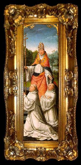 framed  BELLEGAMBE, Jean The Retable of Le Cellier (triptych), ta009-2